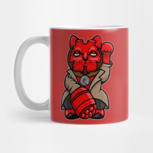 Hellboy lucky cat Mug